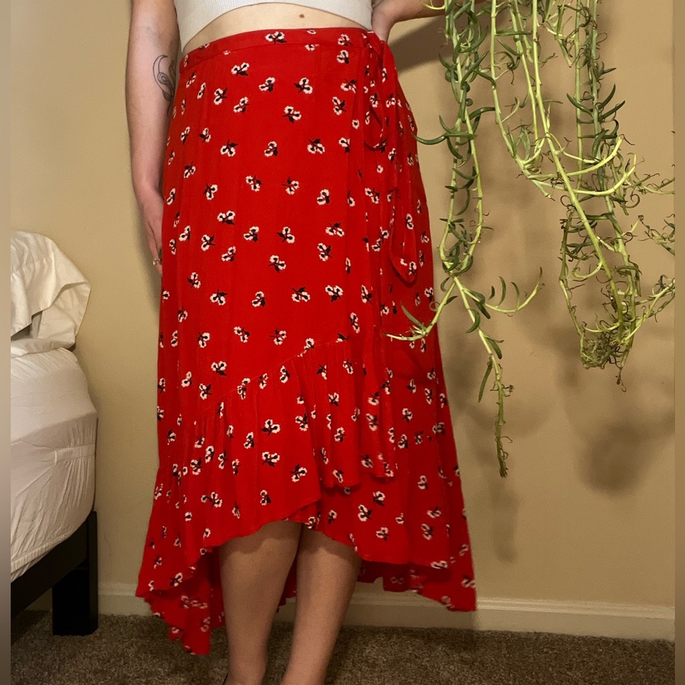 Billabong Wrap Skirt Red